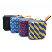 Hot selling mobile MP3 player speaker wireless blue tooth speaker fabric portable mini box loud speaker outdoor cloth box